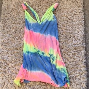 Neon tie-dye dress